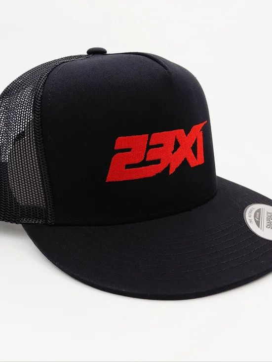 23xi Jordan Race Hamlin Wallace Embroidered Flat Bill Mesh Snapback Hat Cap - Picture 2 of 4